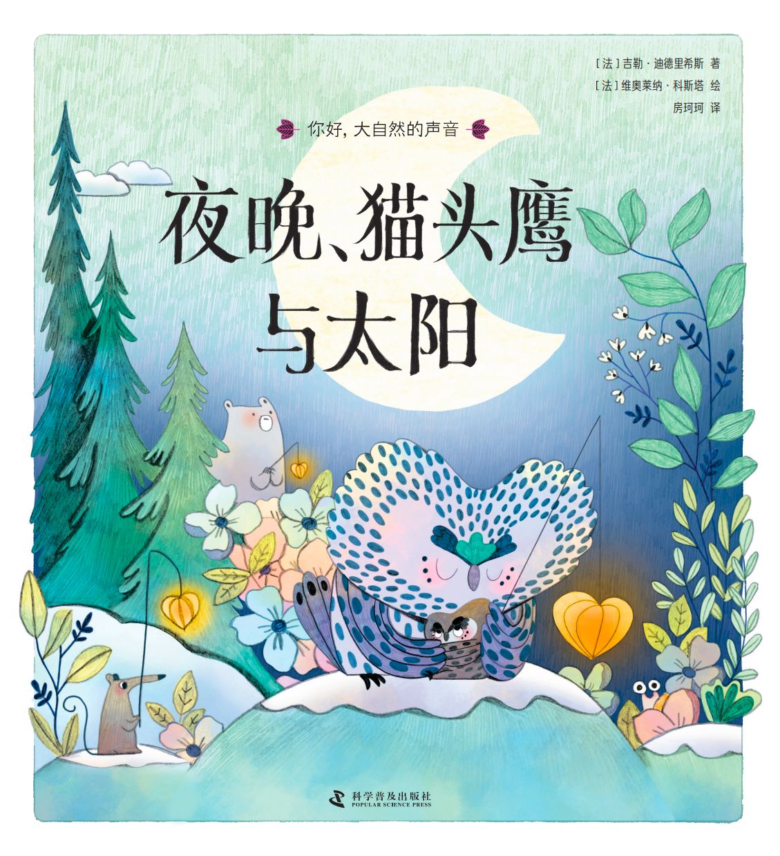 《夜晚、猫头鹰与太阳》封面